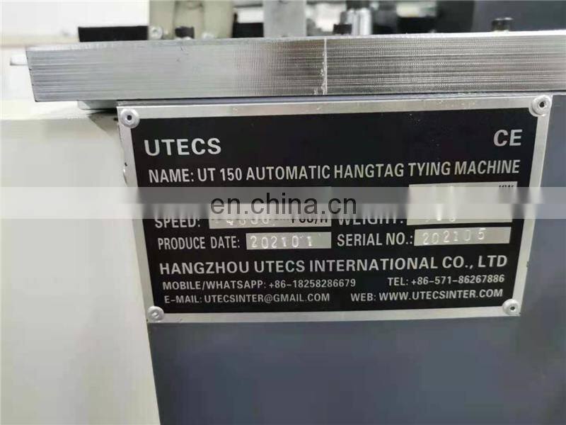 UT150F Automatic Car Freshener Card Tying Machine, Elastic Aroma Hang Tag knotting Threader