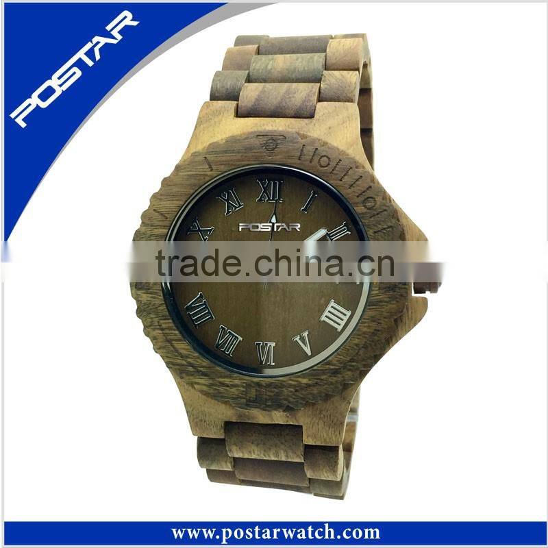 2015 New Arrival Wood Hot Fashion Unique Wooden Watches With Your Own Logo