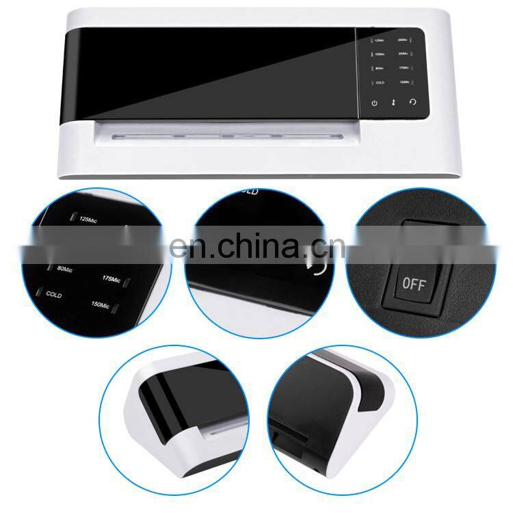 Factory Price Quartz Tube Automatic Cold Hot Plastic A4 Laminator 4 Rollers Quick Warming Up Fast Laminating Machine
