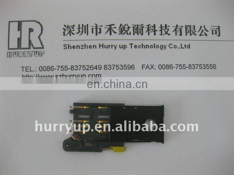 with CD Pin Stable Performance Push Type Nano SIM Card Holder connector
