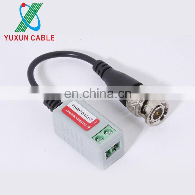 YUXUN CCTV Power Video Balun BNC to RJ45 Converter With Power