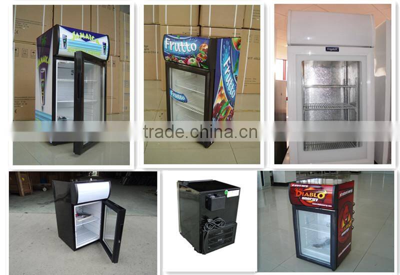 Directing cooling mini upright ice cream display freezer showcase