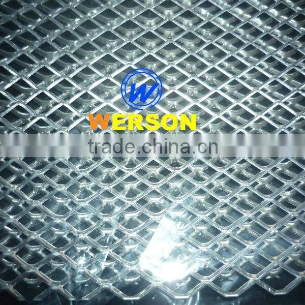 general mesh Aluminum Expanded Metal motor vehicle grille,silver and powder coated