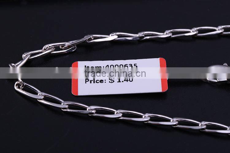 2015 funky chains rhodium plated brass chain beautiful ellipse necklace