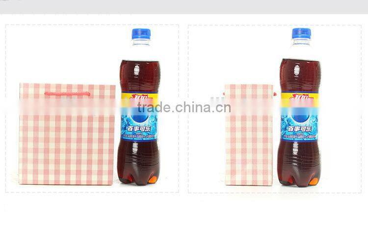 pink lattic design paper gift bag