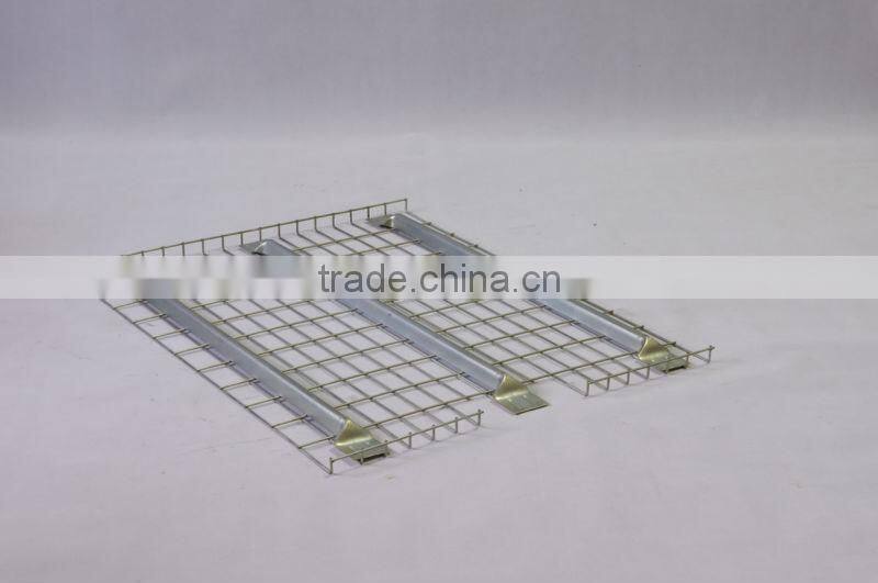 Weld galvanized steel storage wire mesh decking with cut