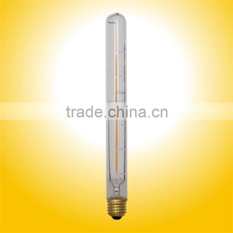 LED Filament Long Tube Bulb T30 - 6W White E26 E27 Medium Base to Replace 60-70W Tungsten Tube Incandescent Bulbs