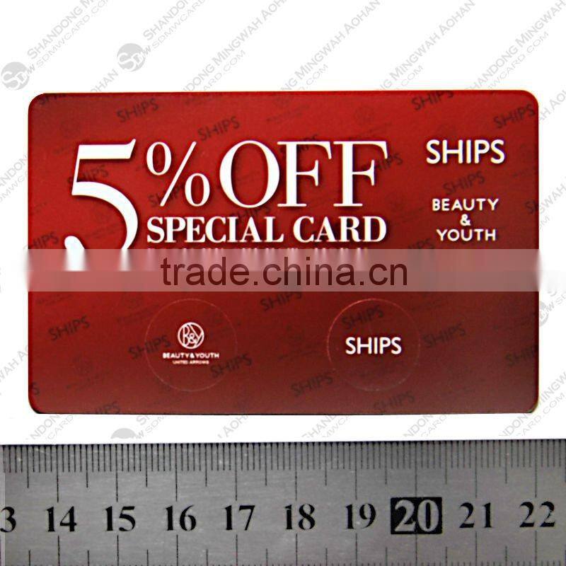 Plastic/PISO15693 I CODE SLI PVC contactless RFID memory card