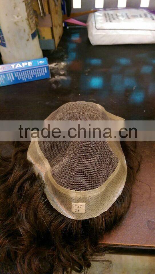 2016 hot selling Popular best quality men's toupee on sale