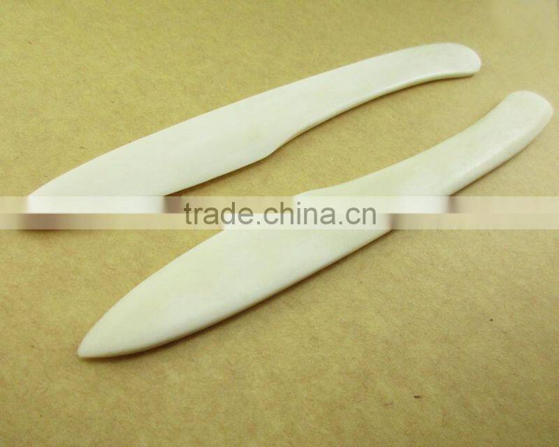 7 inch pointed bone folder bone tool paper creaser