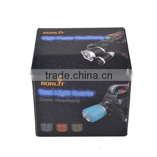 Outdoor High Power 3 LED 3000lm 3 Models waterproof Hunting Headlamp