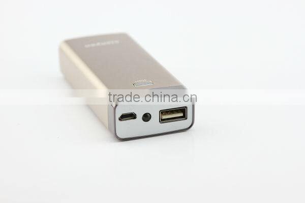 Newest aluminium alloy 5200mah mobile phone charger with over current protection