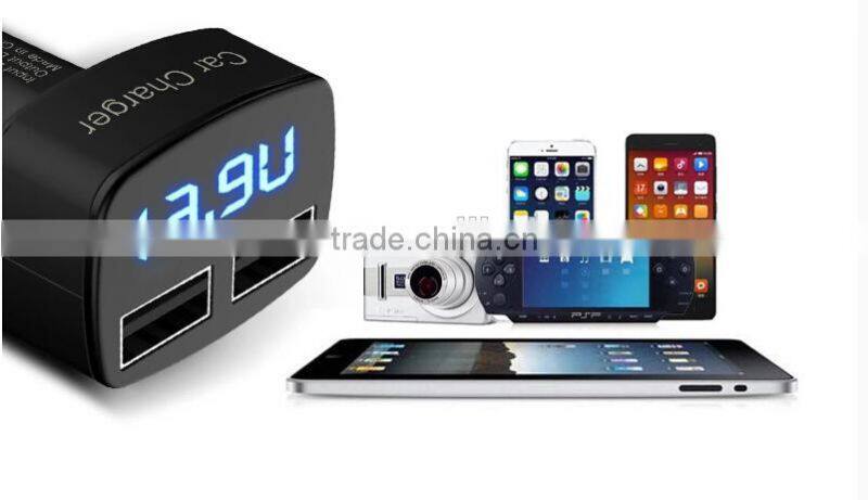 High Quality promotional Car USB Charger for ipad 3 for iPhone 4G/4S For iPod, Dual USB Car Charger