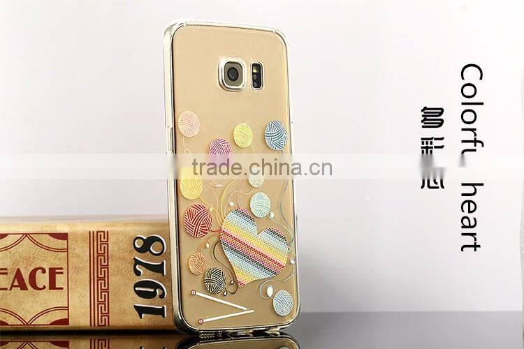 Exquisite transparent painted silicone soft case for Samsung