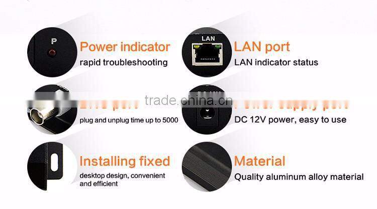 1port rj45 +1 bnc ip over coax converter eoc extender rj45 ethernet extender