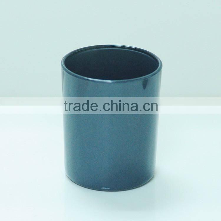 black candle holder/black candle glass jar for making candle