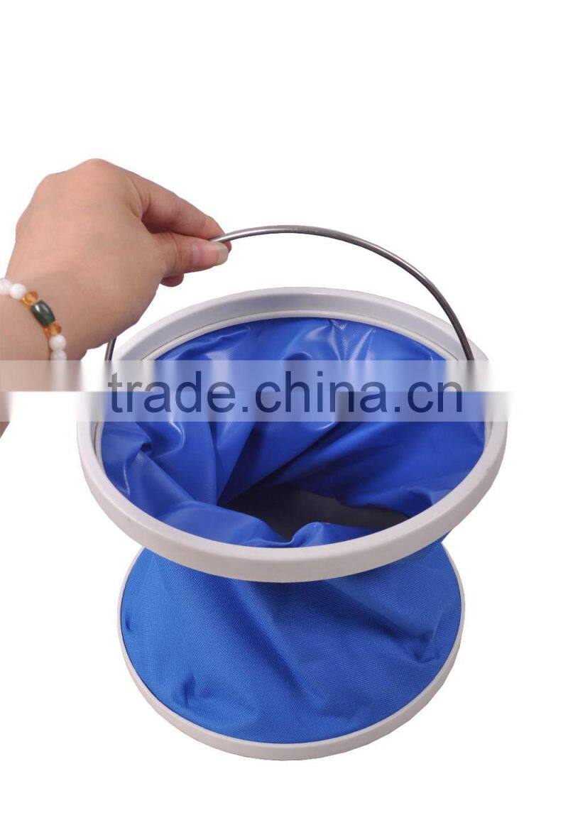 600D oxford collapsible blue bucket 11 Litre