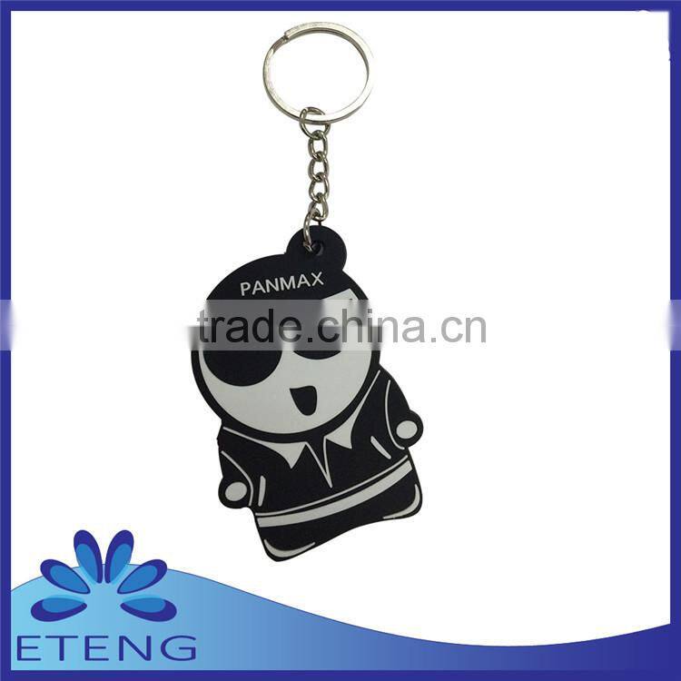 High-quality Economical fashion custom design rubber keyring