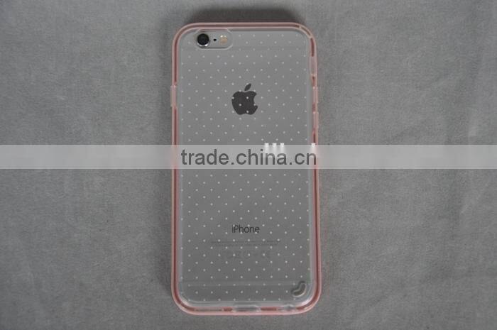 Factory price hight quality products cell phone case soft TPU+hard PC case for iphone 6 4.7 inch