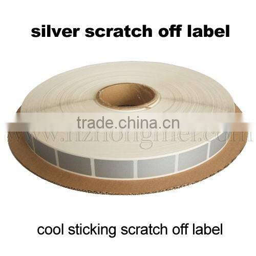 hot sale grey easy scratch off label tear off price labels