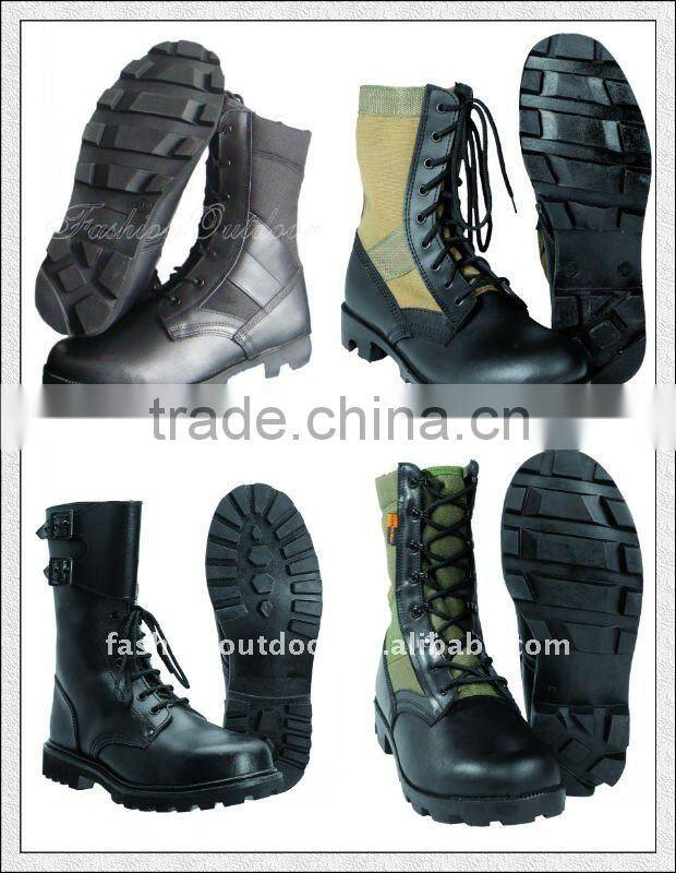 High quality army boots with cordura for battle