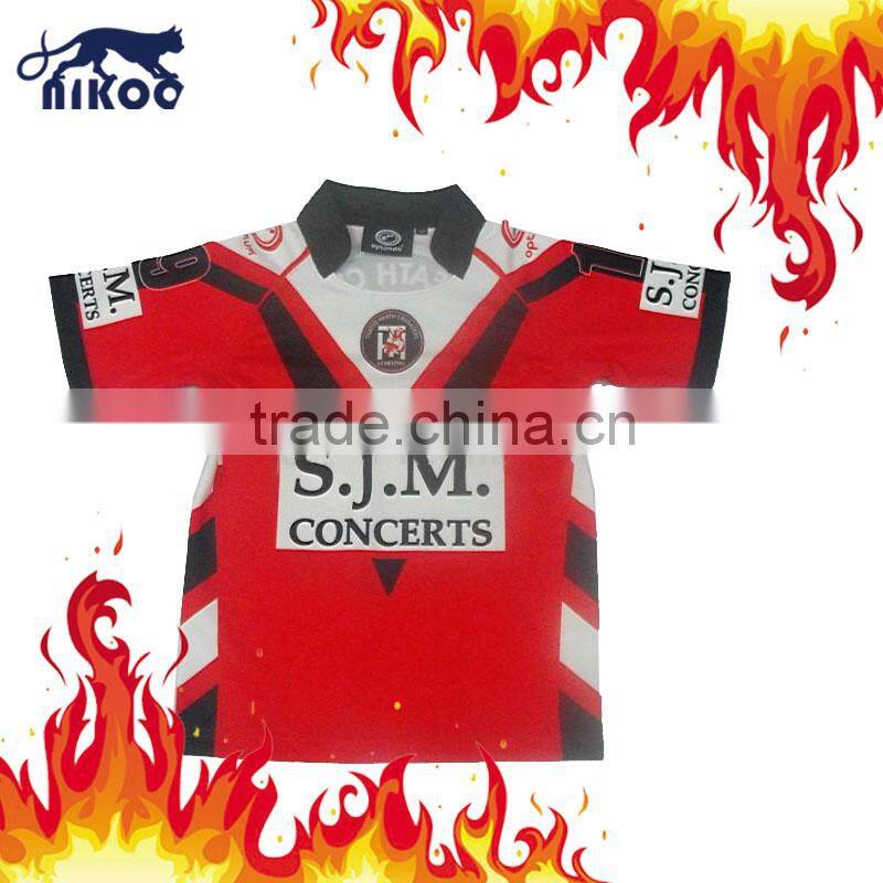 Full sublimated with custom logos cheap rugby jersey wear