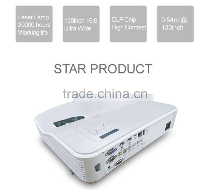 lowest price High resolution 3500 lumens full hd 1080p ultra short throw projector for school
