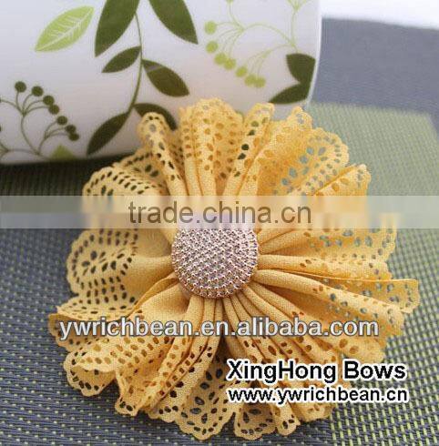 new styles! hot-sales handmade kids shabby flower with clip !cute girl hair flower clips ! hair flower clips for kids SF-177