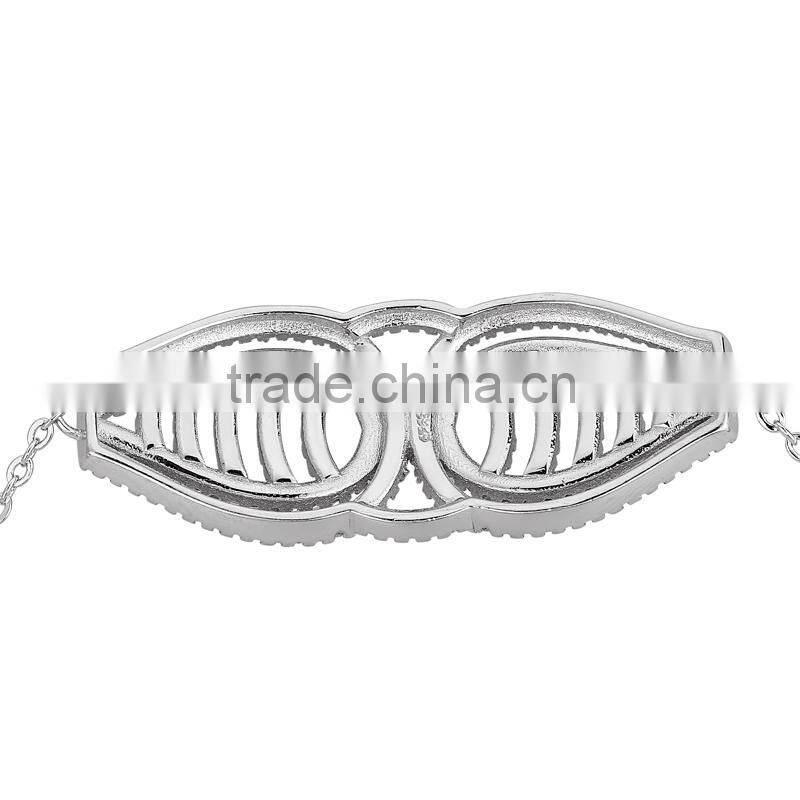 CYW Hot selling Micropave Setting Silver linellae ss925 bracelet alibaba in spanish