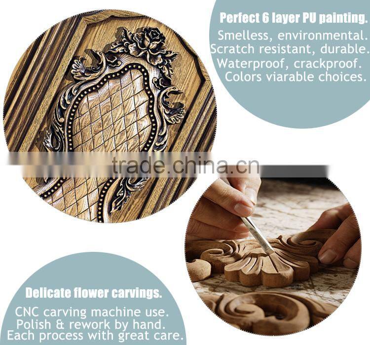 best selling bright color teak wood front door design