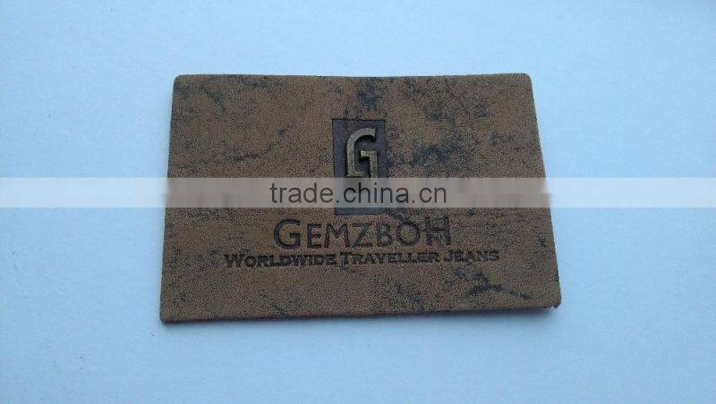 Custom garment accessory metal embossed school badges