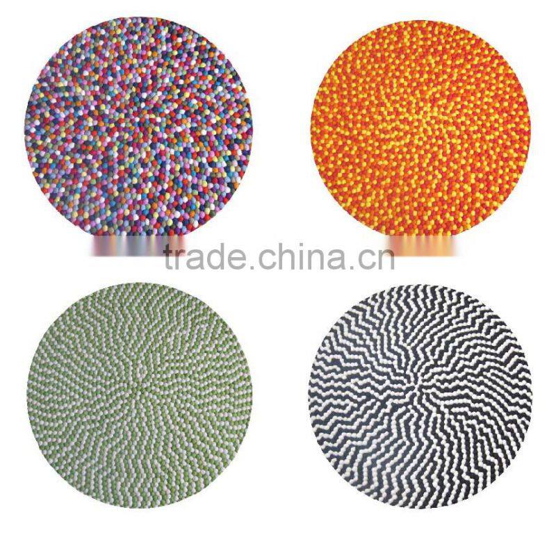 Round Felt ball carpet