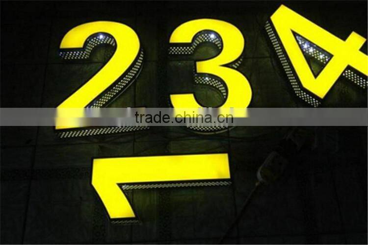 good visual punching holes lighting sign board for shops