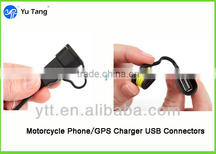 12-24v DC USB 5v 1A/2A connect with motorcycle charging mobile slim