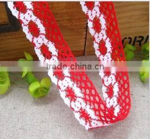 Chantilly crochet cotton guipure lace trim