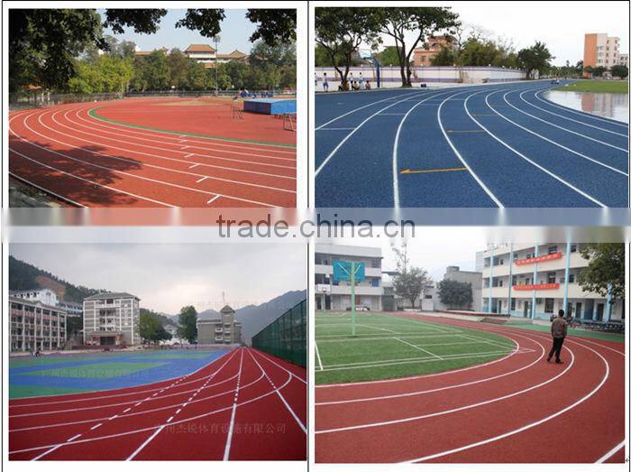standarded 400 meters running tracks material