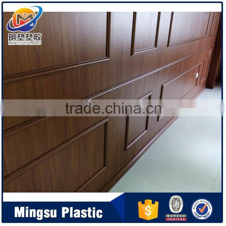 Quick to install low price PVC wall paneling(wooden and marble series)