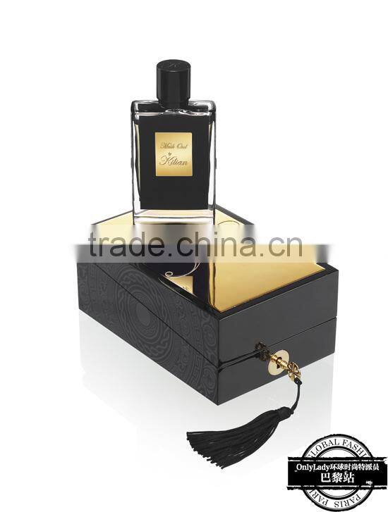 New style Wooden Perfume box/Wood Black Twin Perfume box for 2014 Hot Sell