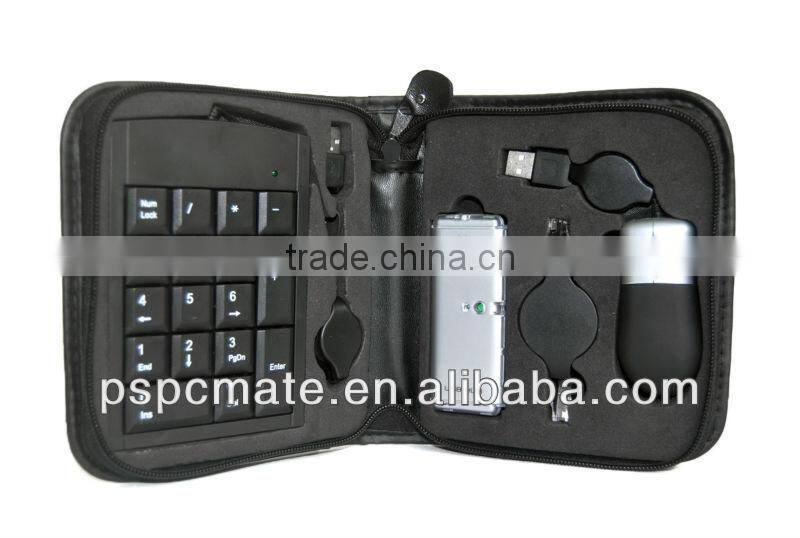 usb travel set in white