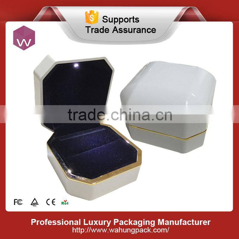 Black light plastic ring insert jewelry box(WH-4031-ML)