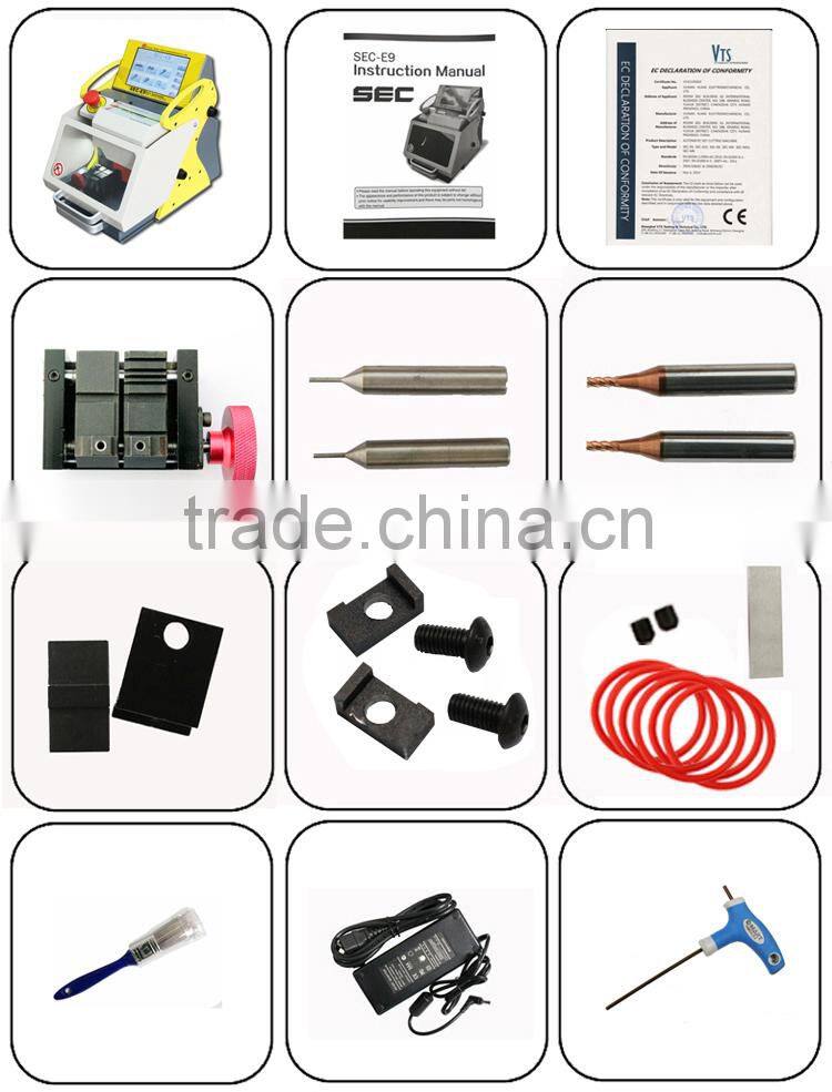Hot selling product key cutting machine sec-e9 key cutting machine silca suppot car keys and house keys with ce aprroved