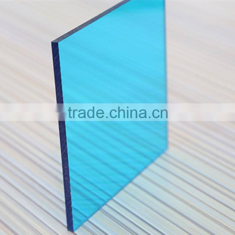 high light transmission&fireproof plastic buidling material PC panel for swimming pool construction