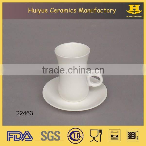 Ceramic printed coffee cup and saucer, Turkish style coffee set