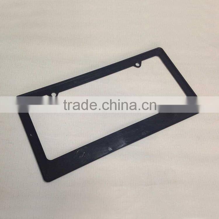 Custom USA size ABS plastic blank license plate frame, car number plate frame