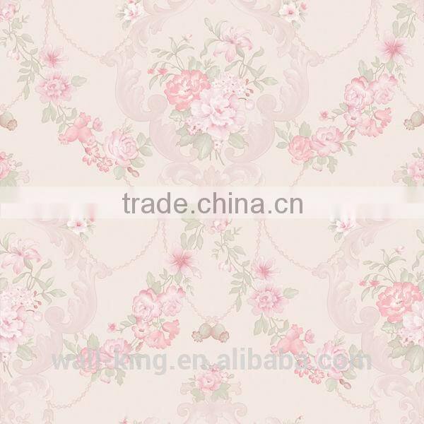 large beautiful rose design wallcovering for home