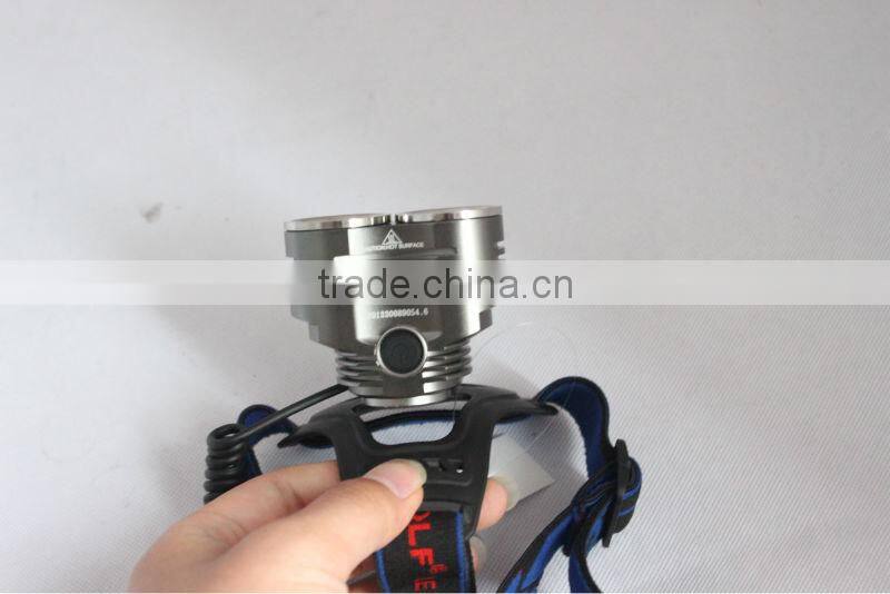 2015 hot sale high power xml t6 headlamp aluminum LED headlamp