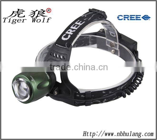 Portable Aluminum Rechargeable Zoom Function Head Torch