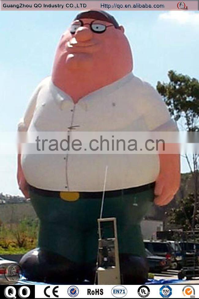 Giant charming kindly conductor inflatable characters cartoon for advertisement