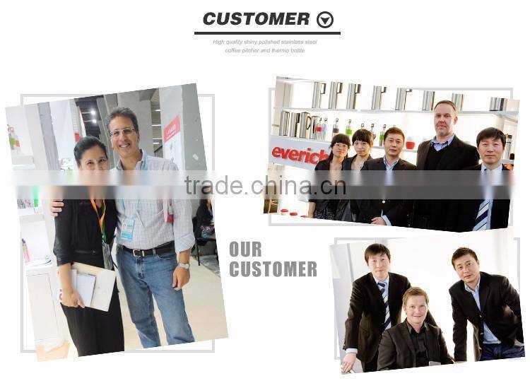 Everich double wall insulation S/S 18/8 one touch open lid stainless vacuum flask