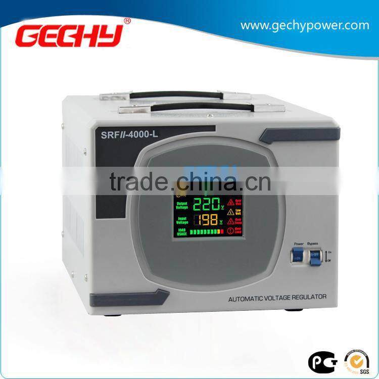 SRFII-4000-LED Desk type Relay control type stabilizer LED digital display full automatic AC voltage regulator